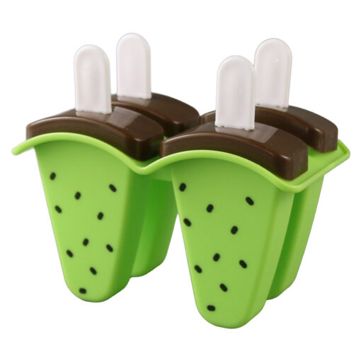Set 4 forme pentru inghetata, din silicon, 13 x 11 cm
