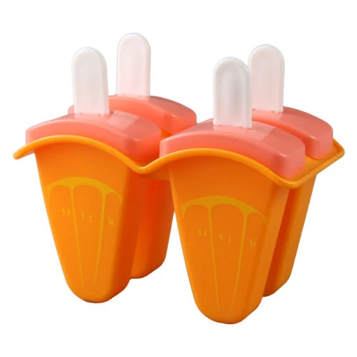 Set 4 forme pentru inghetata, din silicon, 13 x 11 cm
