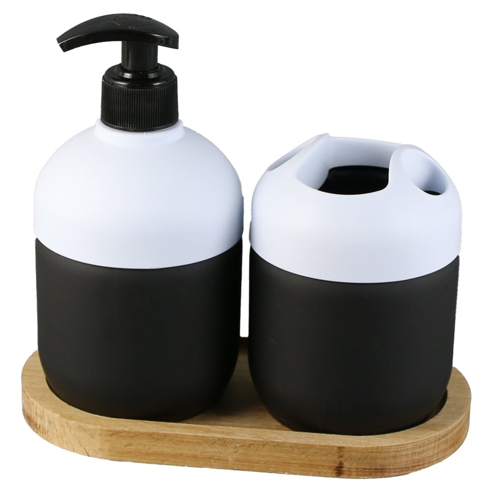 Set Baie din plastic si sticla, 3 piese