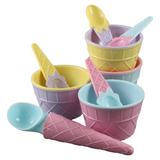 Set 9 accesorii pentru inghetata, multicolor