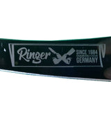 Cutit macelar Ringer cu teaca neagra, maner negru-gri, 30/ lama 18 cm