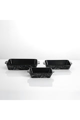 Set 3 Tavi pentru cuptor termorezistente Marmotate , Portelan