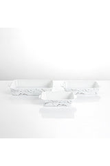 Set 3 Tavi pentru cuptor termorezistente Marmotate , Portelan