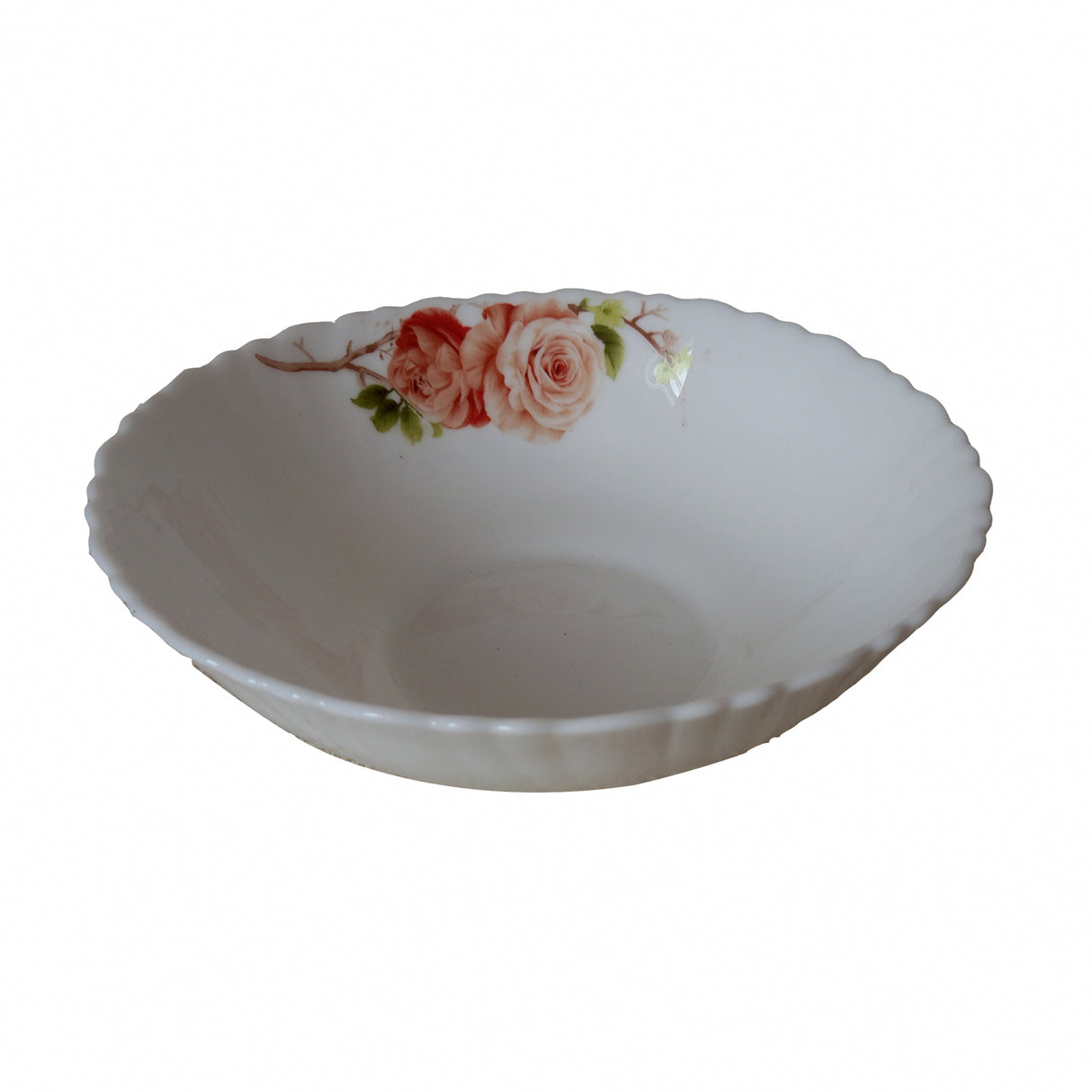 Bol opal model Floral, Trandafir, 17.5 cm