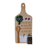 Tocator din lemn personalizat, Bunica, 31x13 cm