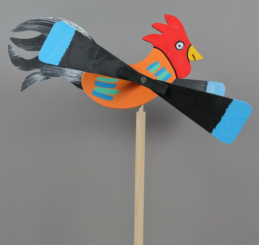 Morisca de vant din Lemn, Model , 155x37 cm – CasutaNoastra