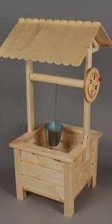 Decoratiune Rustica pentru Gradina, Fantana, Lemn, 90x33x33 cm