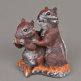 Figurina decorativa Pereche de veverite, ceramica pictata , 20 cm