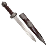Pumnal Medieval Decorativ, cu Teaca, Inox/Plastic , Cutie Inclusa