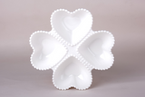 Platou compartimentat din Ceramica, Alb