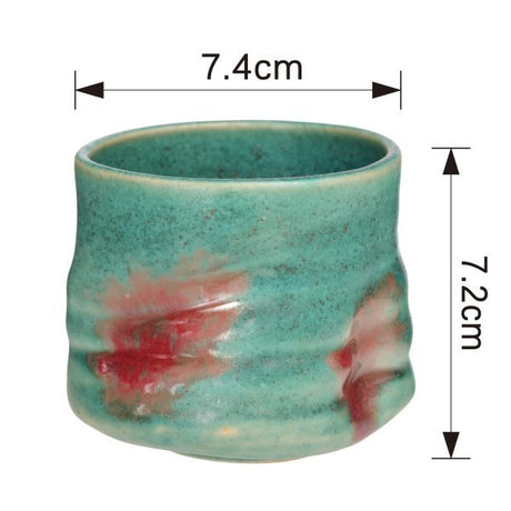 Cana din ceramica în stil japonez, Pictata Color – 220ml