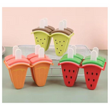 Set 4 forme pentru inghetata, din silicon, 13 x 11 cm