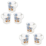 Set 6 cani sticla , diverse modele , 246 ml