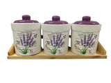 Set 3 Recipiente Condimente, Ceramica, 34x14 cm