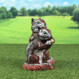 Figurina decorativa Pereche de veverite, ceramica pictata , 20 cm