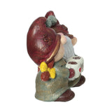 Figurina / Decoratiune pictata manual,rasina, Spiridusi , 20.5 cm