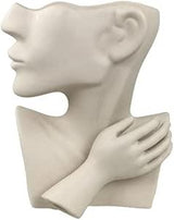 Vaza decor Lady Face Profil din Ceramica, 19x13x25 cm