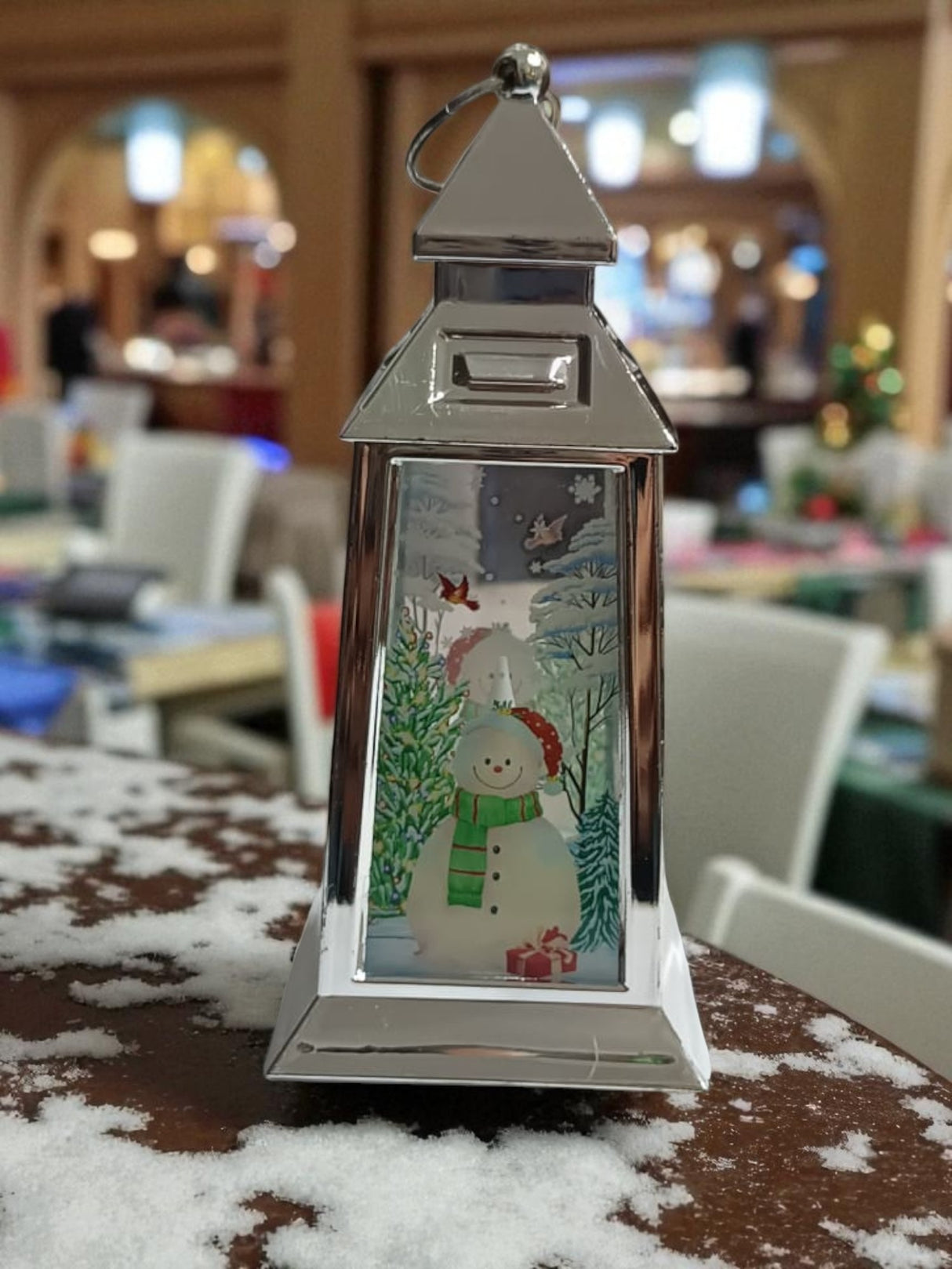 Decoratiune Tip Felinar Cu Baterii, 12 cm