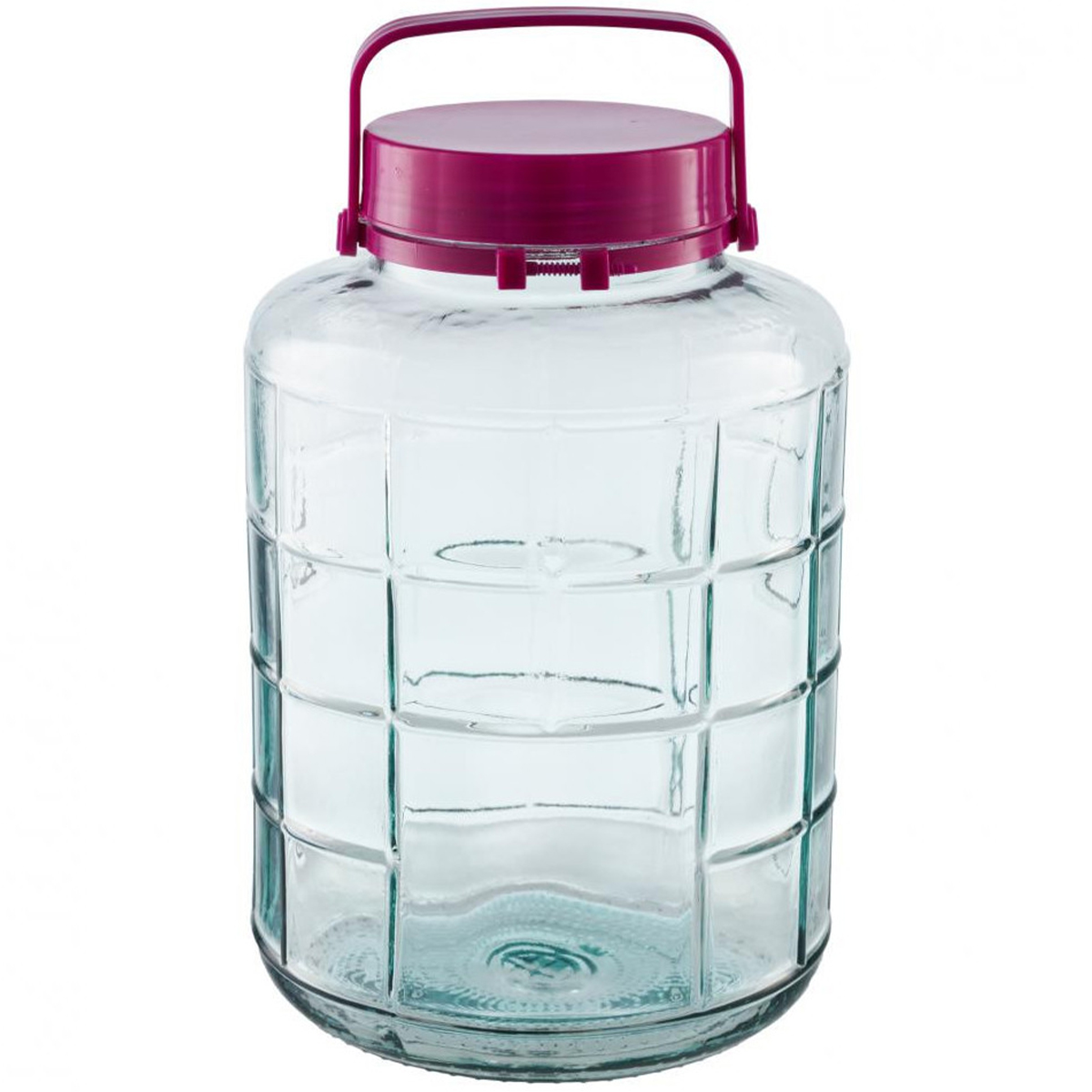 Borcan de sticla cu capac plastic, supapa si sustinere