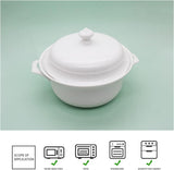 Bol pentru supa cu manere , Portelan , 2.5 L