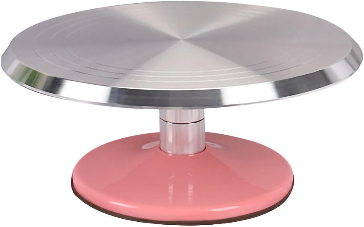 Platou cu Picior Rotativ pentru Tort, Aluminiu cu Picior Antiaderent, 30 cm