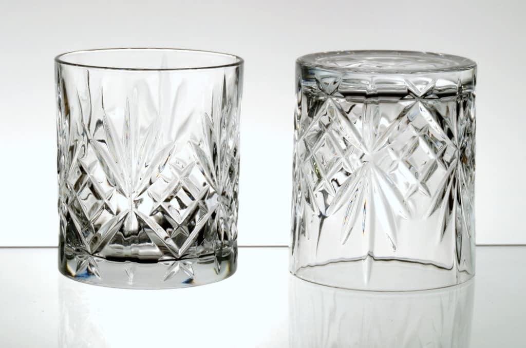 Set Decantor 1L + 6 pahare whiskey , sticla