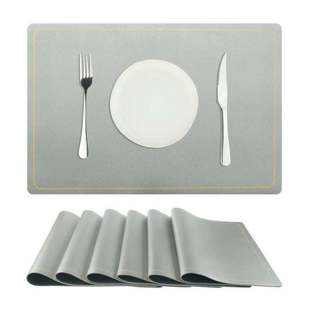 Set 6 Suporturi pentru Farfurii, Plastic, 38 cm