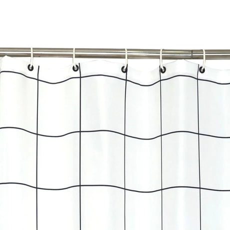 Perdea pentru dus sau cada, cu 12 inele incluse, fixare pe bare,Diverse Modele, 180 x 180 cm