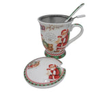 Cana de ceai Ceramica cu Infuzor si Lingurita , 250 ml