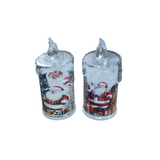 Lumanare decorativa Craciun LED, Model cu Mos Craciun, 18x5.4 cm