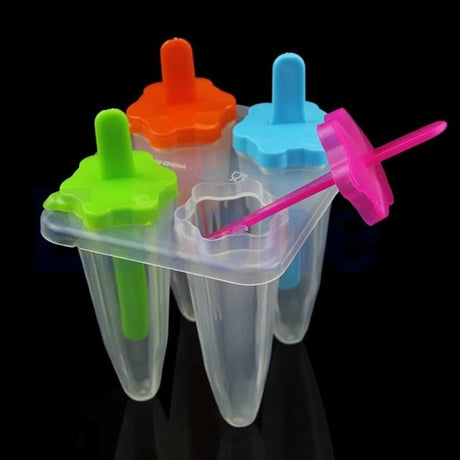 Set 4 forme din plastic, Multicolore, pentru Inghetata