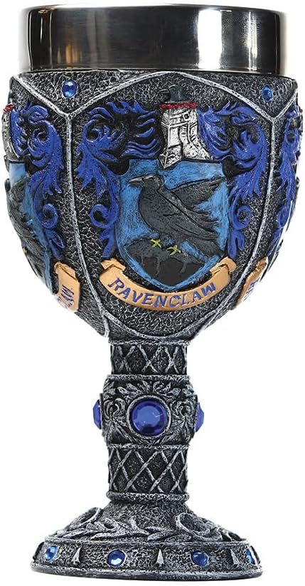 Pocal de Vin Medieval din Rasina si Inox , cu Pereti Dubli , 19x7 cm