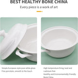 Bol pentru supa cu manere , Portelan , 2.5 L