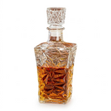 Set Decantor 1L + 6 pahare whiskey , sticla