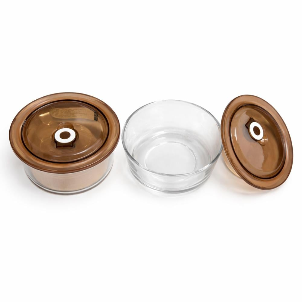 Caserola Sticla 650 ml ,Capac plastic