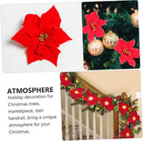 Ghirlanda cu Flori Decorative, Model Craciunita, 200 cm