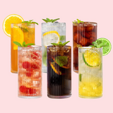 Set 6 pahare sticla pentru bauturi , 400 ml