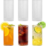 Set 6 pahare sticla pentru bauturi , 400 ml