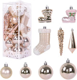 Set 21 de Ornamente Brad , Diverse Forme si Dimensiuni, Plastic