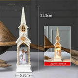 Decoratiune luminoasa, Capela Nasterii Domnului, cu LED, inaltime 21 cm