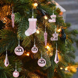 Set 21 de Ornamente Brad , Diverse Forme si Dimensiuni, Plastic