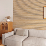 Riflaj/Panou decorativ de perete, efect lemn de stejar deschis/inchis , 60cm*3m