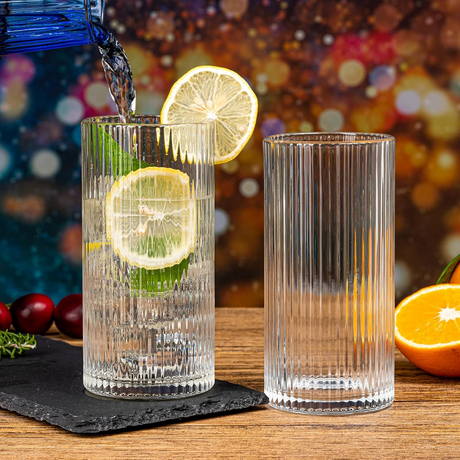 Set 6 pahare sticla pentru bauturi , 400 ml