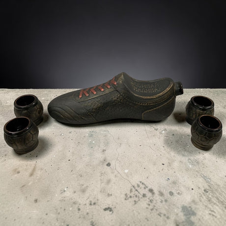 Set Bauturi Gheata Fotbal 500 ml, cu 4 Pahare 50 ml, ceramica
