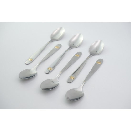 Set 6 lingurite pentru cafea, ceai, desert, inox