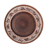 Platou intins Angob din lut rosu, 22 cm