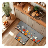Set 2 covorase pentru Bucatarie , 45x75/45x120 cm