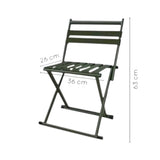 Scaun Pliabil de Camping si Pescuit cu spatar, Cadru Metalic,63x23x36 cm