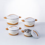 Set 4 caserole Termice, Plastic si Inox, 1L,2L,4L,6L