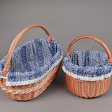 Husa Bumbac pentru cosul de cumparaturi din Rachita , 48*28*25 cm